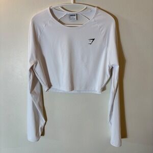 Gymshark Training Long Sleeve Crop Top Size Large